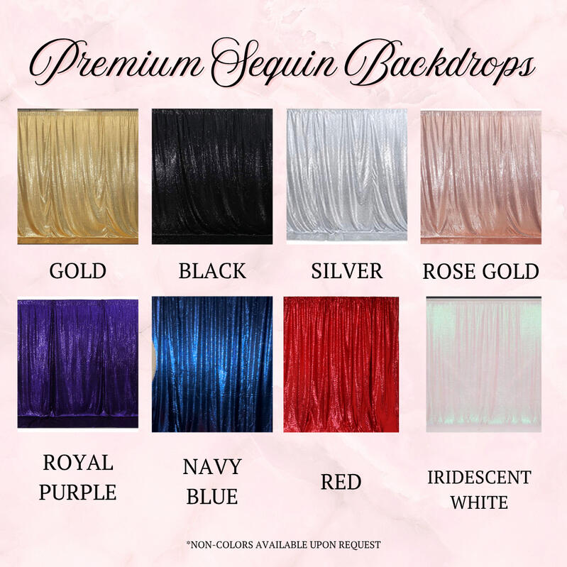 Sequin Backdrop Rental Premium backdrops