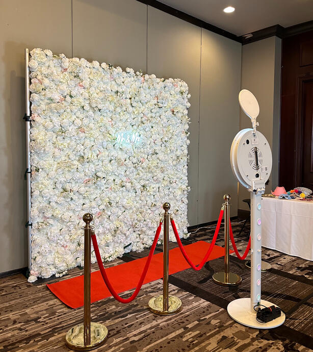 elegant flower wall